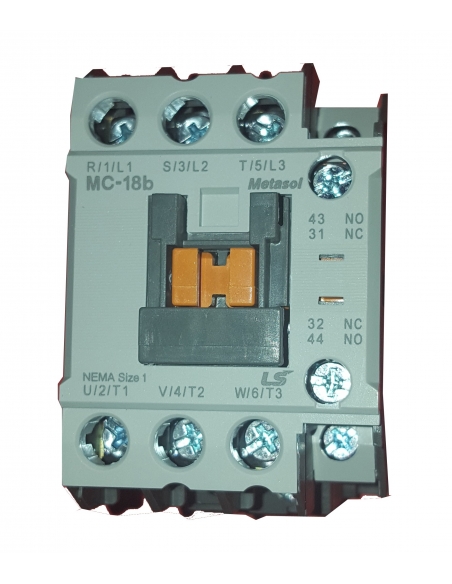 Three-phase contactor 18A coil 24Vac -  LS