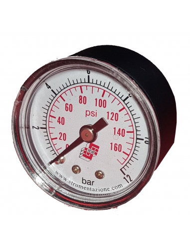 Medidor de pressão 40 1/8 0-12 Kgr caixa de plástico