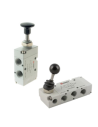 3/4 pneumatic valves operated by lever brand Aignep