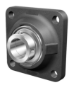 Square support with cast iron bearings - INA